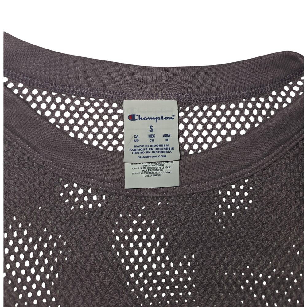 Champion Frosted Plum Women's Mesh Shirt Small Coachella Fest Outfit - Pre Owned - Picture 3 of 4